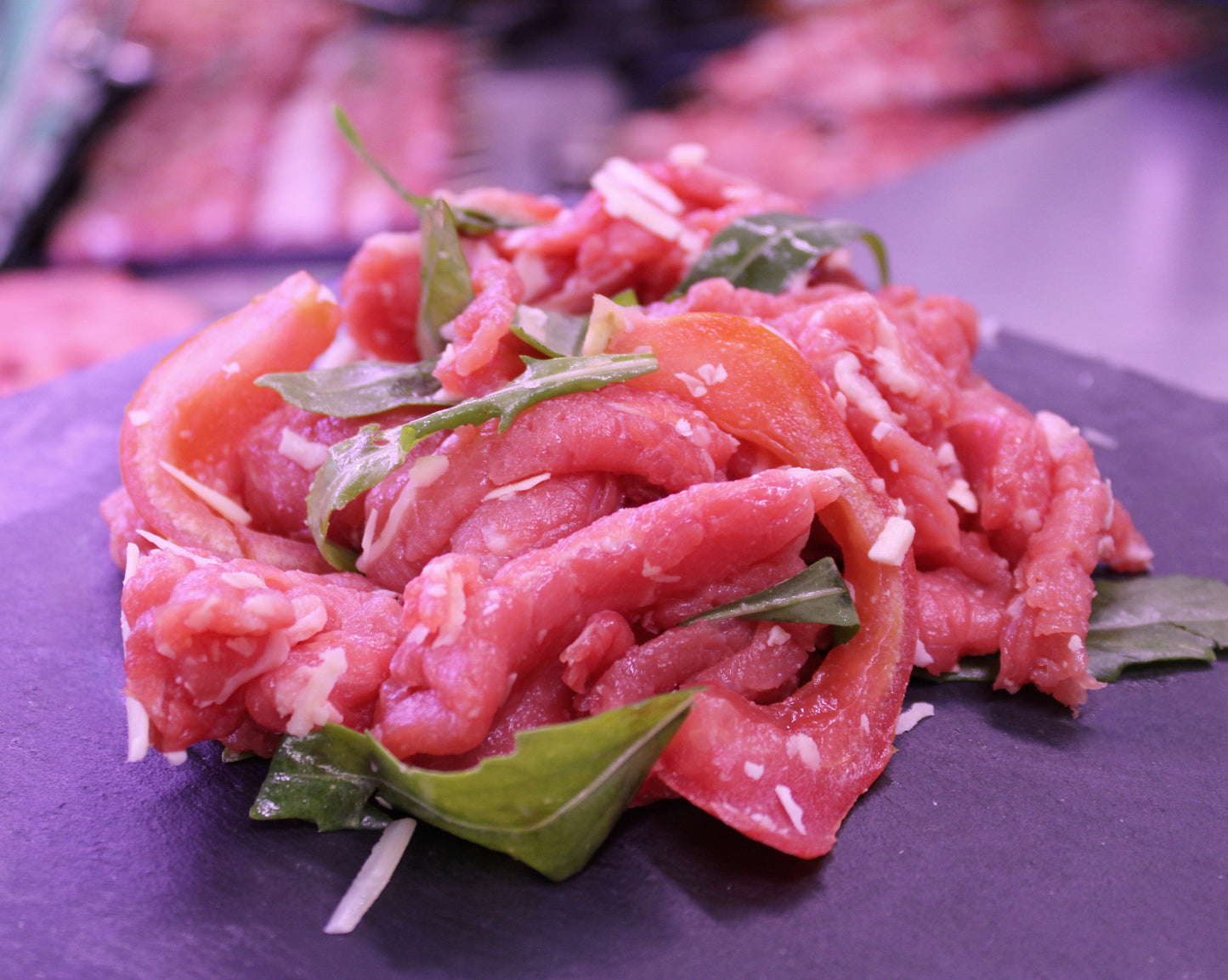 Veal strips