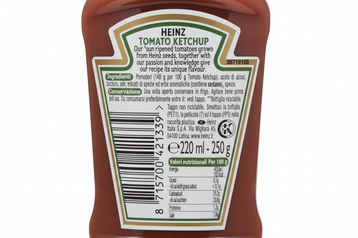 Tomato Ketchup Heinz – L’Originale Inimitabile