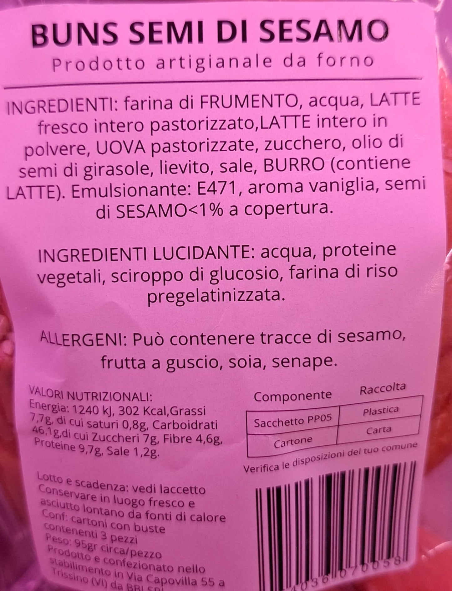 Buns artigianali al carbone vegetale