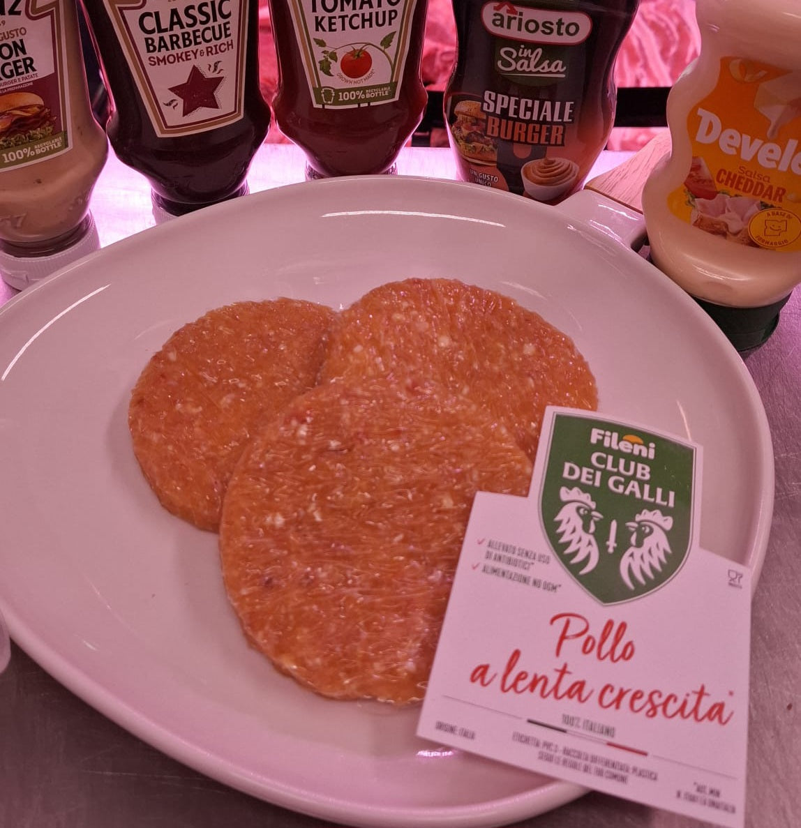 Hamburger di pollo Club dei Galli fresco macelleria Carnicamassa