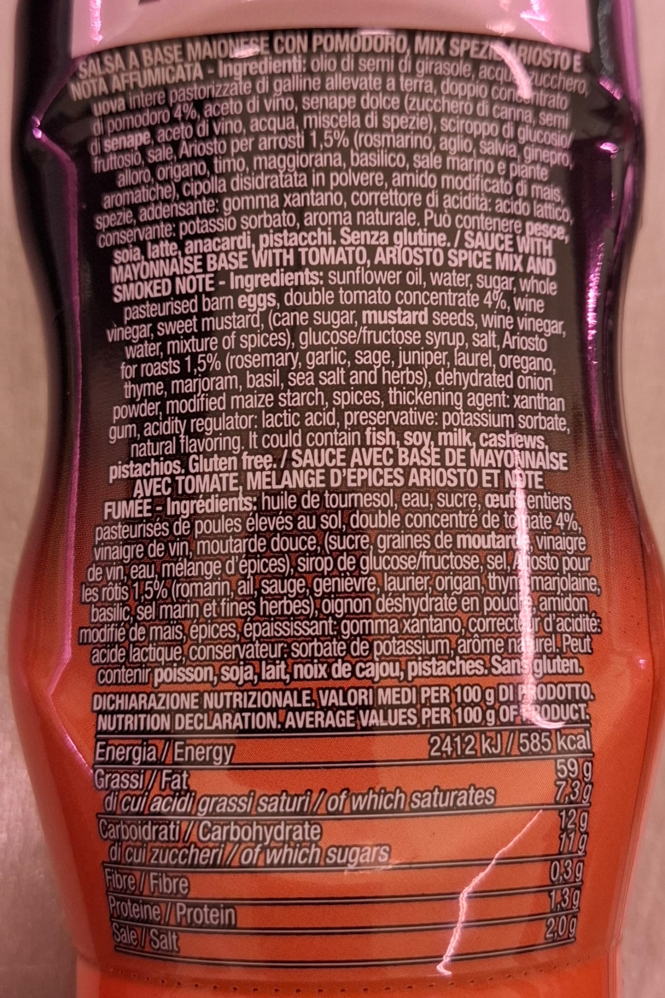 Ariosto salsa speciale burger