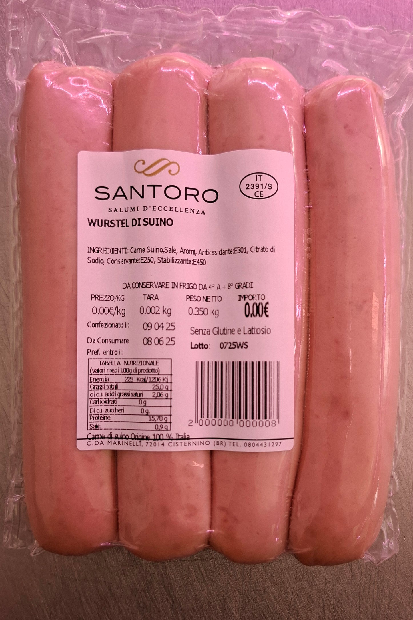 Wrustel artigianali di suino