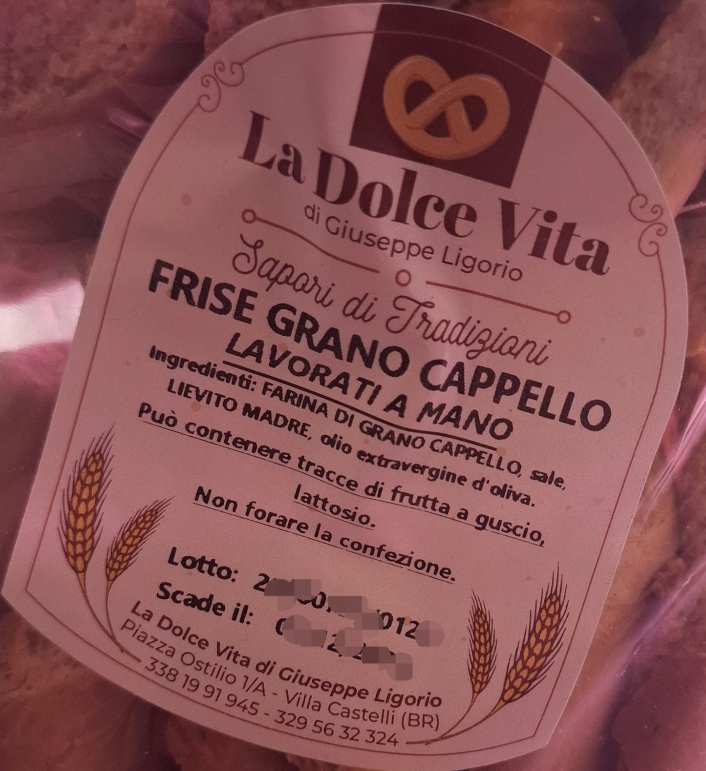 Frise di Grano Senatore Cappelli - Lavorate a Mano