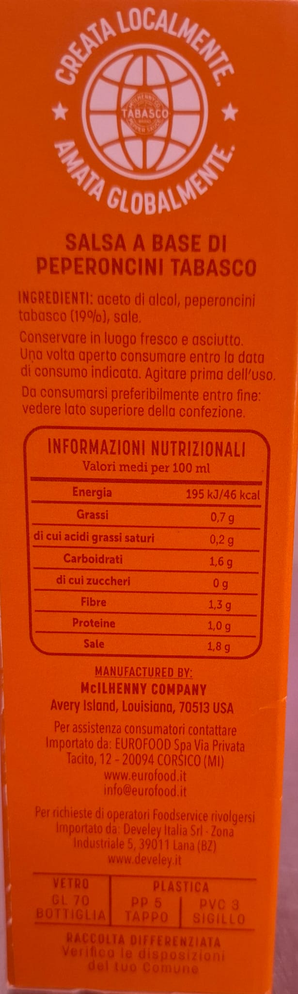 Tabasco...migliora il gusto